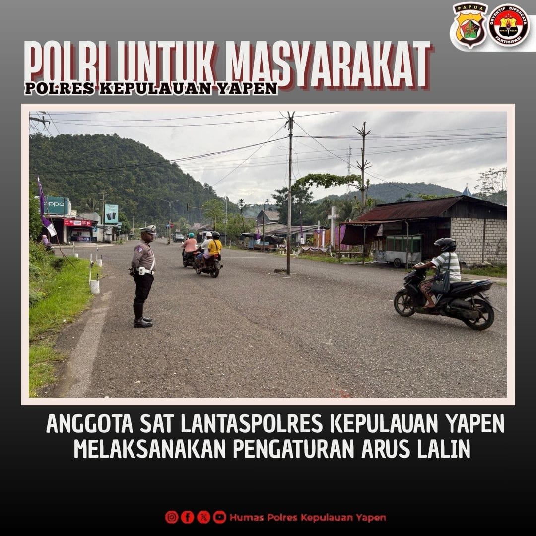 Humaskepyapen's tweet photo. #polriuntukmasyarakat #divisihumaspolri
#polisisahabatmasyarakat #humasmabespolri
#humaspoldapapua_ #humaspolresyapen
#polripresisi #polisirepublikindonesia https://t.co/JklZZe8gvX