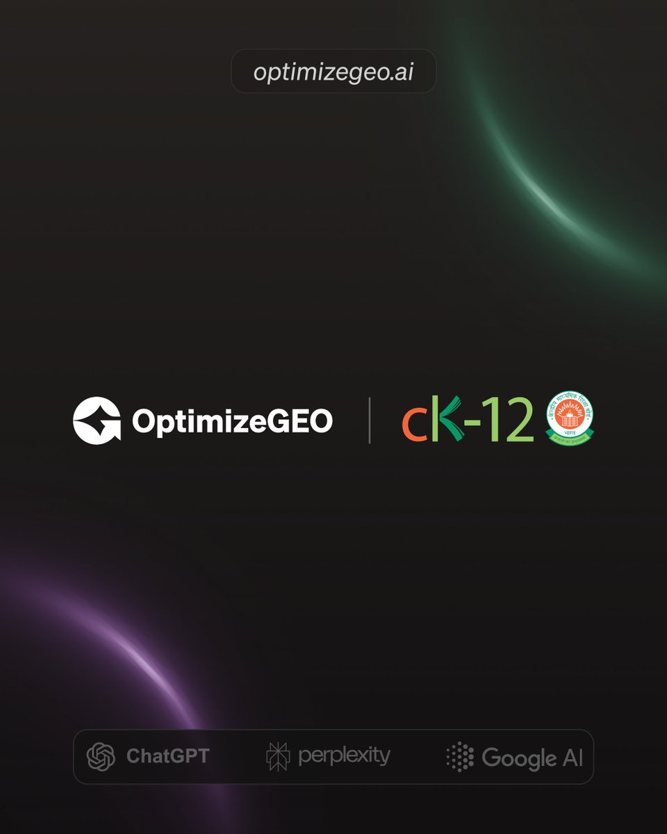 OptimizeGEO tweet media