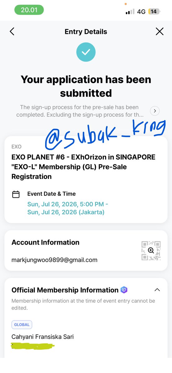 subak_king's tweet photo. Rent membership weverse untuk EXO PLANET 6 - EXhOrizon in Singapore
100k only
Kindly dm me

EP 6 https://t.co/klvu3qV12W