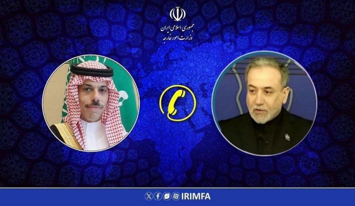 Iran_GOV's tweet image. FM @araghchi in a call with Saudi FM @FaisalbinFarhan : Discussed regional stability post-ceasefire. Araghchi criticized the US for acting against its commitments even before diplomacy could take shape, noting their history of aggression during nuclear negotiations.