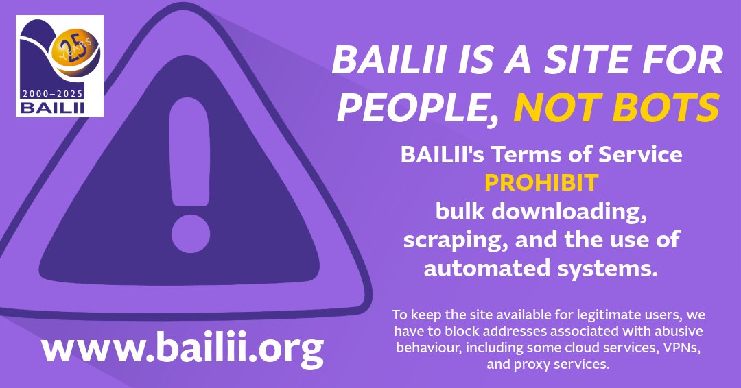 Support BAILII tweet media