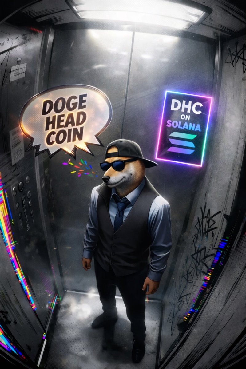 Crazypaperbag's tweet photo. Signal break.System breach.

DOGE HEAD COIN is live.

DHC on #Solana https://t.co/RYsFxsurxR