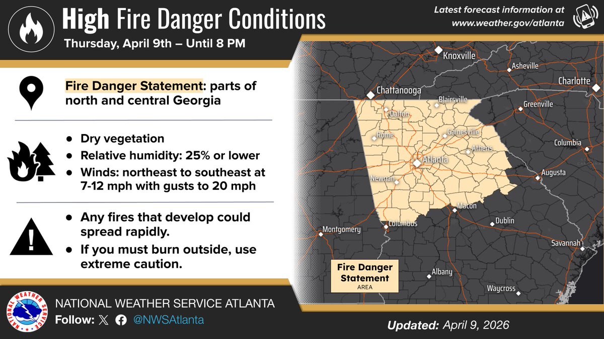 NWS Atlanta tweet media