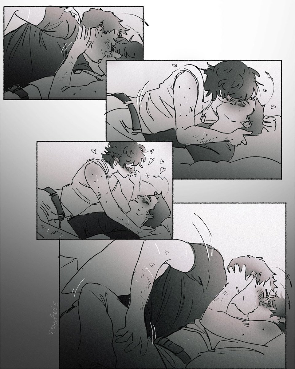 pyr0nie's tweet image. They keep kissing all days. Maybe it's because of spring.... #GaryRoachSanderson #cod #roach #canetoncod #callofduty