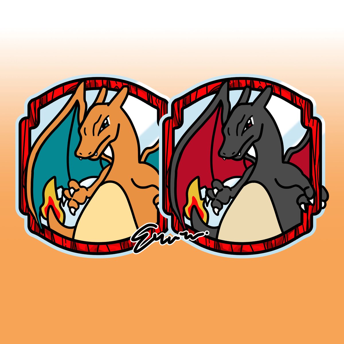 Pokemon and their shiny version