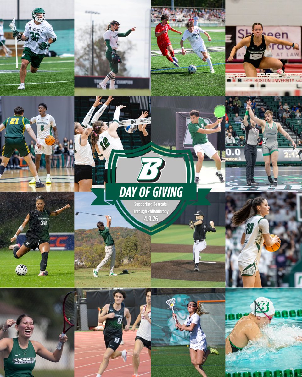 Bearcat Nation… YOU DID THAT!

Your support makes a real difference for our student-athletes.

Thank you for showing what Bearcat pride is all about.

🔗- tinyurl.com/vfa4rh3n

We are #ONEBinghamton