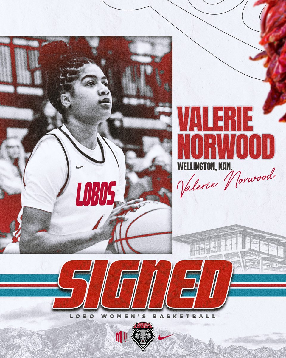 A new member of the Lobos to introduce. 
Welcome to UNM, Valerie.

🔗 tinyurl.com/wechrs7y
#GoLobos