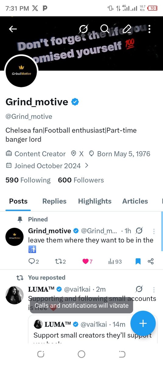 Grind_motive's tweet image. From grinding in the DMs to 600 of you showing up—I'm genuinely humbled. Thank you for believing in the vision. This is just the beginning. Tag a friend who should be part of this 600+ crew 
#Milestone #ThankYou