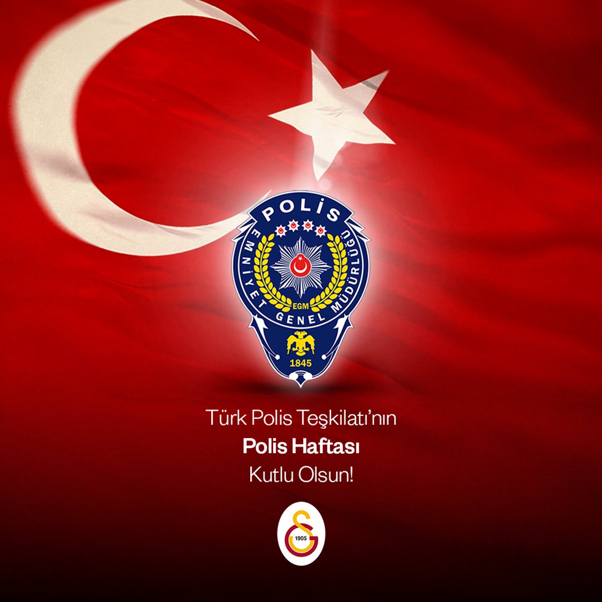 🇹🇷 Ülkemizdeki huzur ve güvenliğin teminatı, her koşulda özveriyle görevinin başında olan Polis Teşkilatımızın, 181. kuruluş yıl dönümünü kutluyor; kahraman şehitlerimizi rahmet ve minnetle anıyoruz.

Tüm polislerimizin, Polis Haftası kutlu olsun!