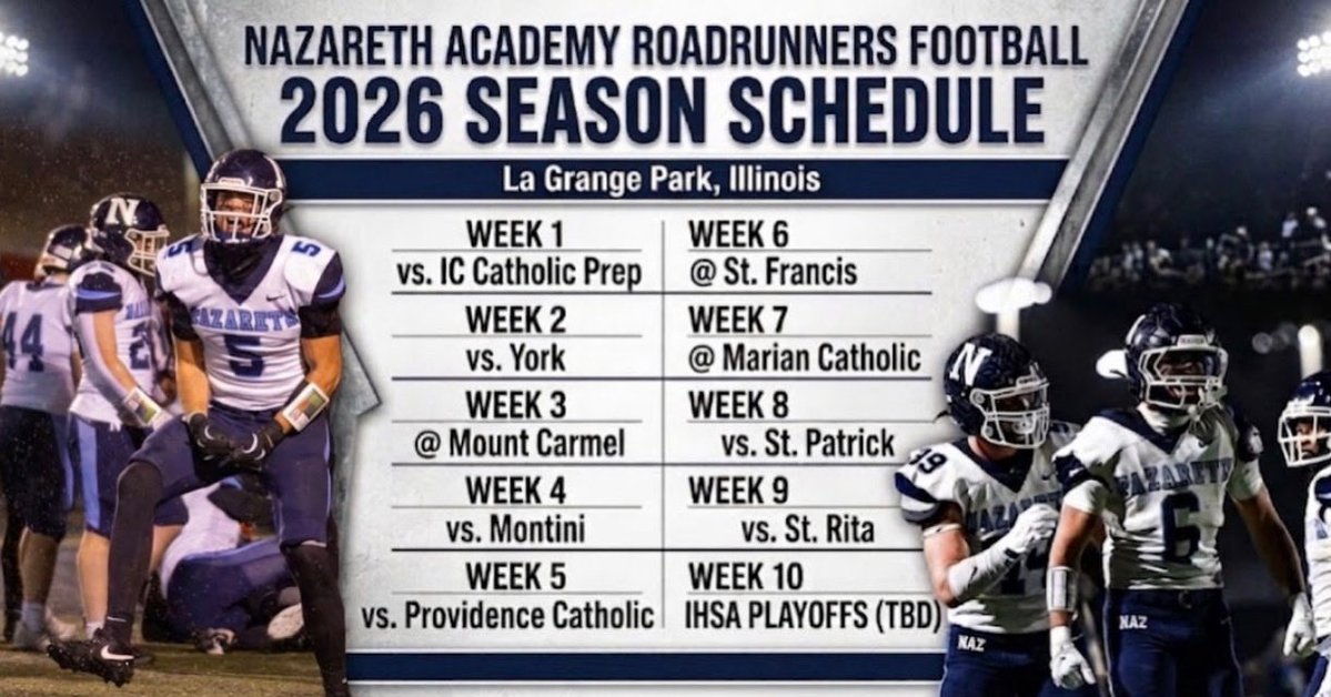 Nazareth Academy Football tweet media