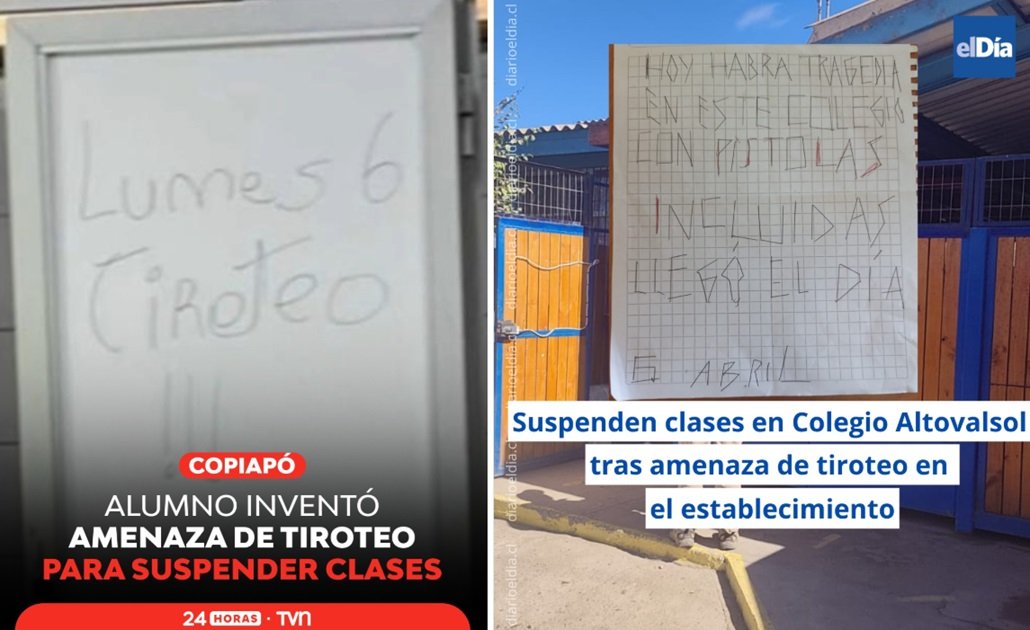 Vagos e imbéciles: Secundarios están amenazando con tiroteos en todo Chile para suspender las clases gamba.cl/2026/04/secund…
