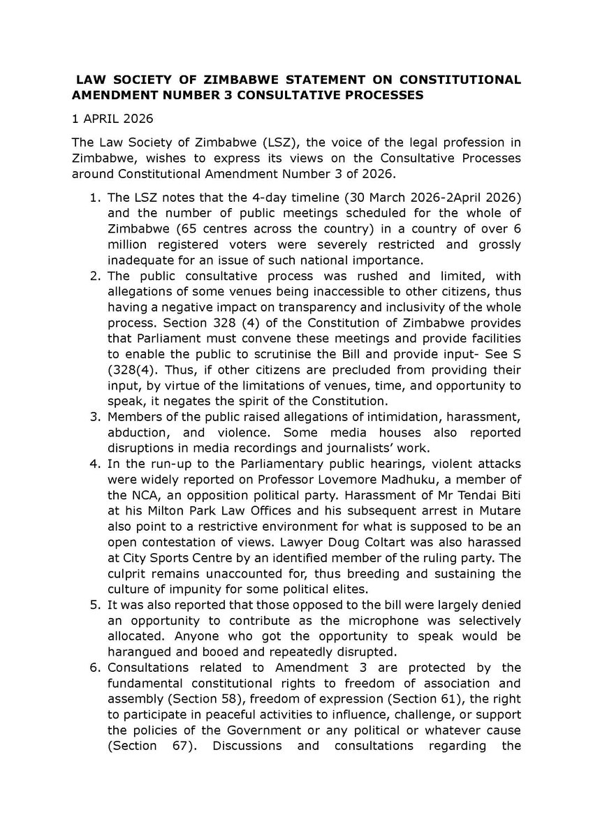 Law Society of Zimbabwe tweet media