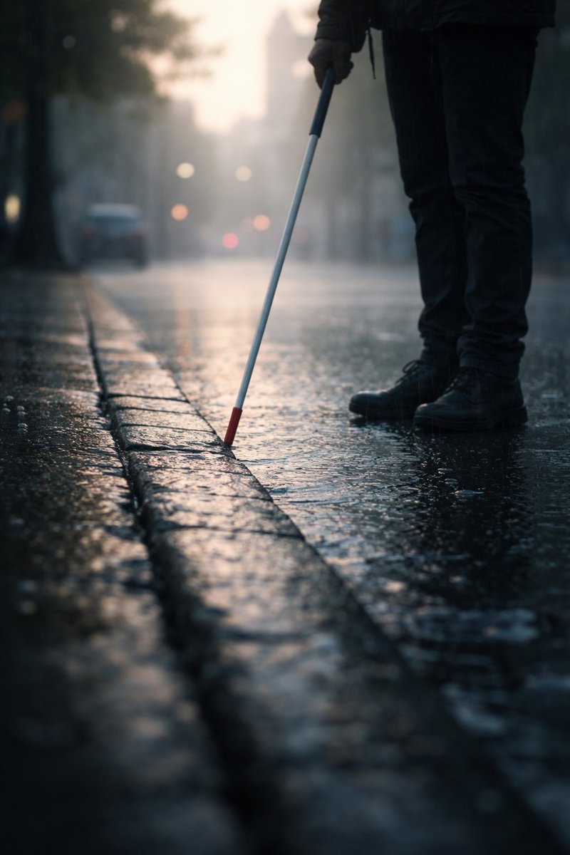 ruhinrhyme's tweet image. Echoes tap the curb’s edge— #blind
fingers read the rain in braille.
Morning has no color, yet
it hums a name.
#vss365 #poetry #writers