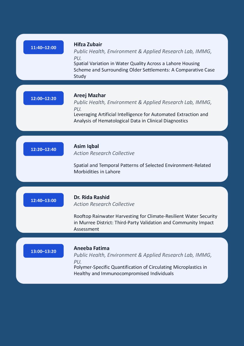 ActionResear's tweet photo. We’re pleased to share the agenda for our Multidisciplinary Research Symposium in Lahore on 16 April ,Jointly organized by @ActionResear @UrbanUnitGop &amp; PEARL (IMMG, PU). The event brings together work on air pollution, water quality, climate resilience &amp; public health in Punjab. https://t.co/aJt5wsfEGe