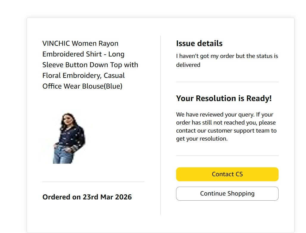 Ashu1240858's tweet photo. 5 DAYS back i have raised this complaint but still i have not received any call back or any resolution for this. my simple question is if my order is delivered then why they are not confirming from delivery agent regarding this.
@AmazonHelp
@JeffBezos 
#boycottamazon worst https://t.co/Z4II8Vg4sk