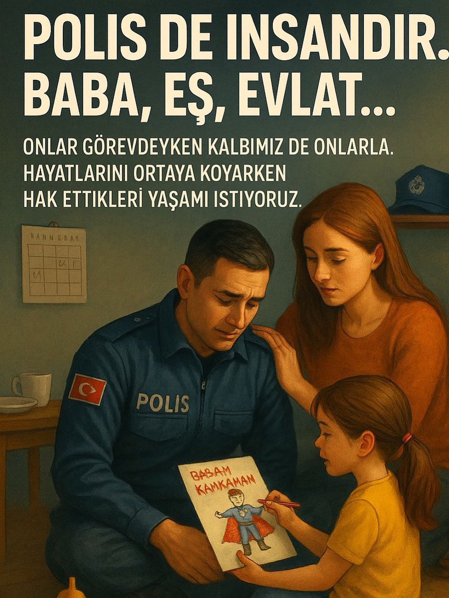 AsilTrk32's tweet photo. Kutsal Olan Polislik Mesleği Değildir, Kutsal Olan Polisin Emeğidir, Yaptığı Ek Mesaidir, Uykusuz Geçirdiği Geceler, Ailesi ile Birlikte Geçireceği Zamanların Keyfi Görevlendirmelerle Çalınmasıdır. #PolislerSandığıBekliyor https://t.co/4Q7O2dEMHl