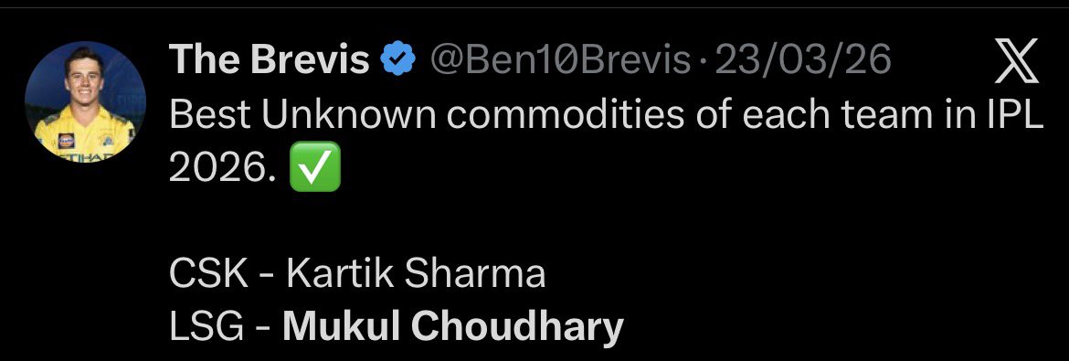 Ben10Brevis's tweet photo. Told you already. Remember the name Mukul Choudhary 💯🔥 https://t.co/eZH94A2gez