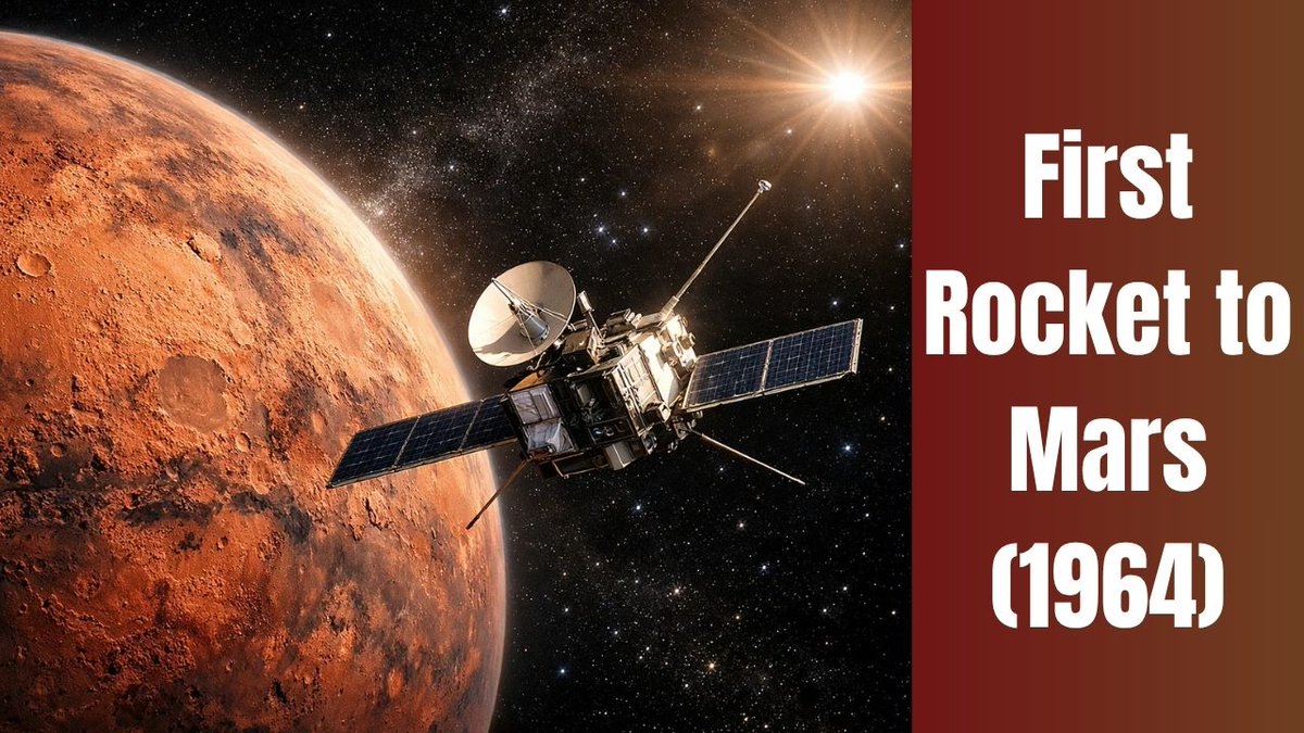 The first rocket to Mars was Mariner 4 (1964)

It traveled millions of km and sent the first real images of Mars 🔴

👉 Read full story: globalmirrorofficial.com/first-rocket-t…

#Mars #Nasa #SpaceExploration
