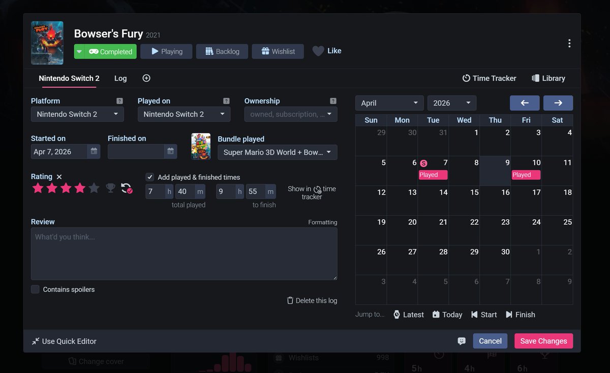 Backloggd - Track Your Games tweet media
