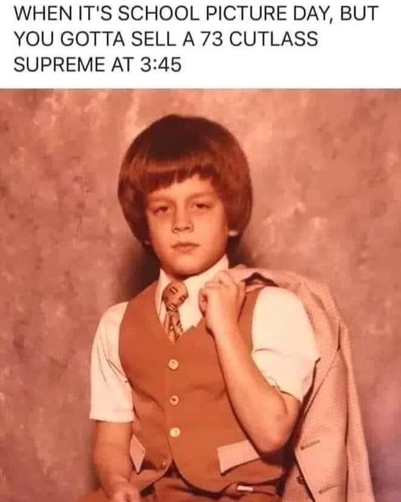 IRGRL's tweet image. Why did our parents dress us up for picture day in the 70s and 80s like it was casual business attire only! LOL 

#memes #memesdaily #memesfunny #GenX