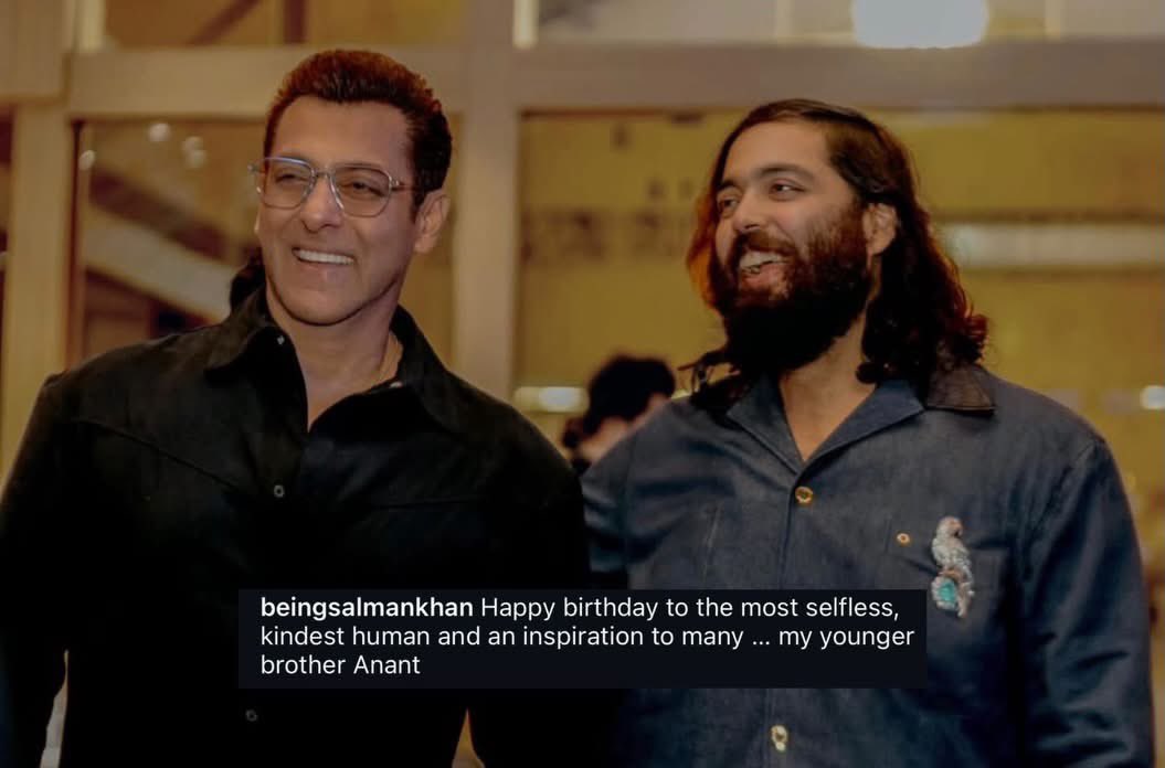 IIFA's tweet image. Salman Khan shares candid moments with Anant Ambani and a heartfelt note wishing him on his birthday ❤️

#IIFA #Bollywood #SalmanKhan #AnantAmbani