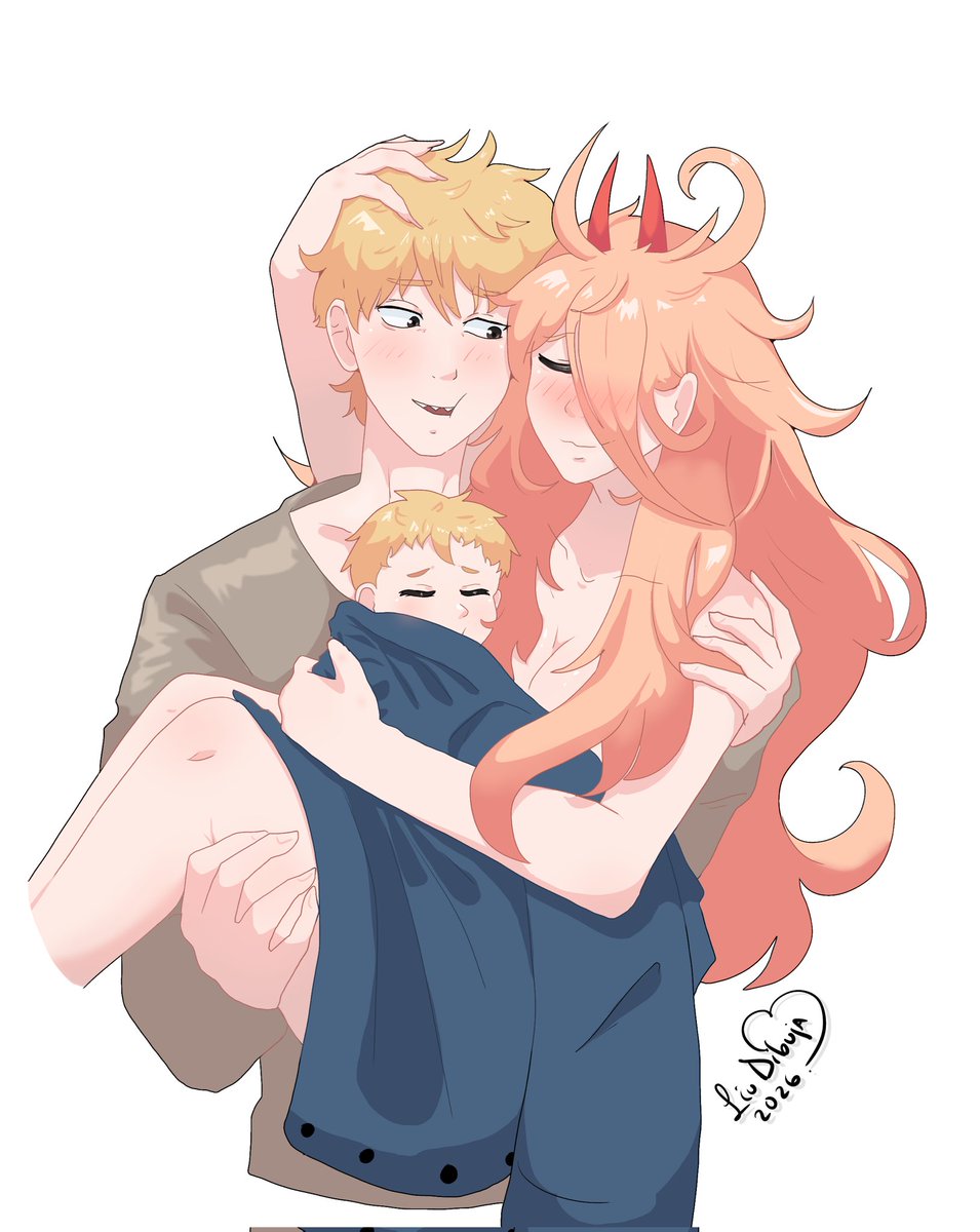 LiuDibuja's tweet image. #anime #denji #power #amor