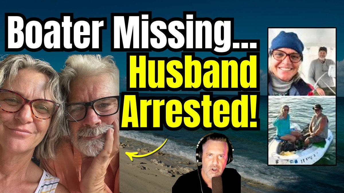 PodcastSTS's tweet photo. 🚨 Wife Goes Overboard at Sea in the Bahamas … Husband Is Arrested 🚨

LIVE 7PM ET THURSDAY

A wife vanishes at sea…
Her husband says “currents carried her away”…
Now police say they had “probable cause” to arrest him.

And the Coast Guard?
“Conducting a criminal investigation.”

#BestGuests:

-Famed Tallahassee Criminal Defense Attorney Tim Jansen

@brian_fitz44 , U.S. Marine & Director of Operations, USPA

-Retired Homicide Detective Jon Buehler

WATCH, SUBSCRIBE & COMMENT: https://t.co/zfPosxha21

#Bahamas #MissingMom #LynetteHooker #BrianHooker #TheSailingHookers