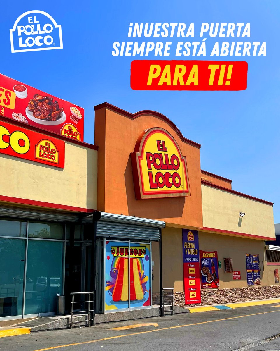 ¿Se te antoja algo delicioso? Ven a El Pollo Loco y vive la experiencia del mejor pollo, con el sabor que amas. ¡Ven y disfruta con nosotros hoy mismo! 🔥🍗

#TodoEsMejorConPolloLoco