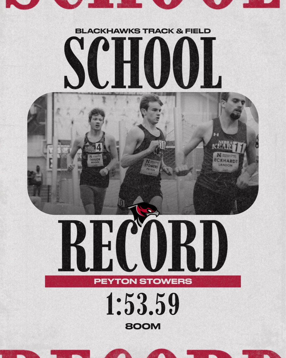 SccXctf's tweet photo. Records from last weeks meet!
Congratulations to Peyton and Janiya. Blackhawks are back on the Track tomorrow when we visit the Blue Oval for the Jim Duncan Invitational.
#FlyWithUs #Run4SCC https://t.co/u2gKmOASq3