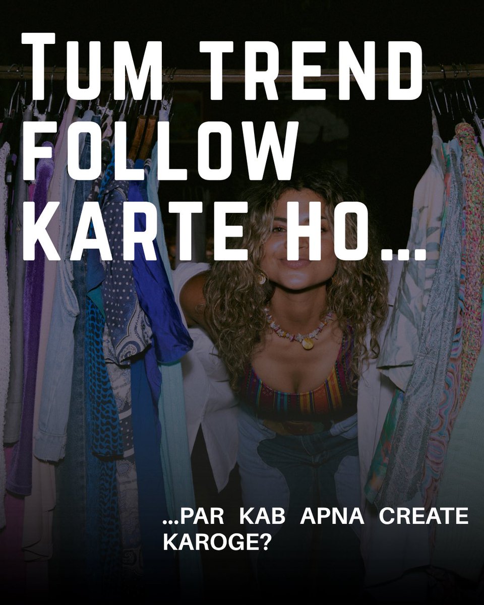 digivastra's tweet photo. Trend follow karne wale bahut hain…
Trend banane wale yaad rakhe jaate hain. 💣
#MainCharacterEnergy #TrendMaker #NoCopyPaste https://t.co/0BS0hP1b3H