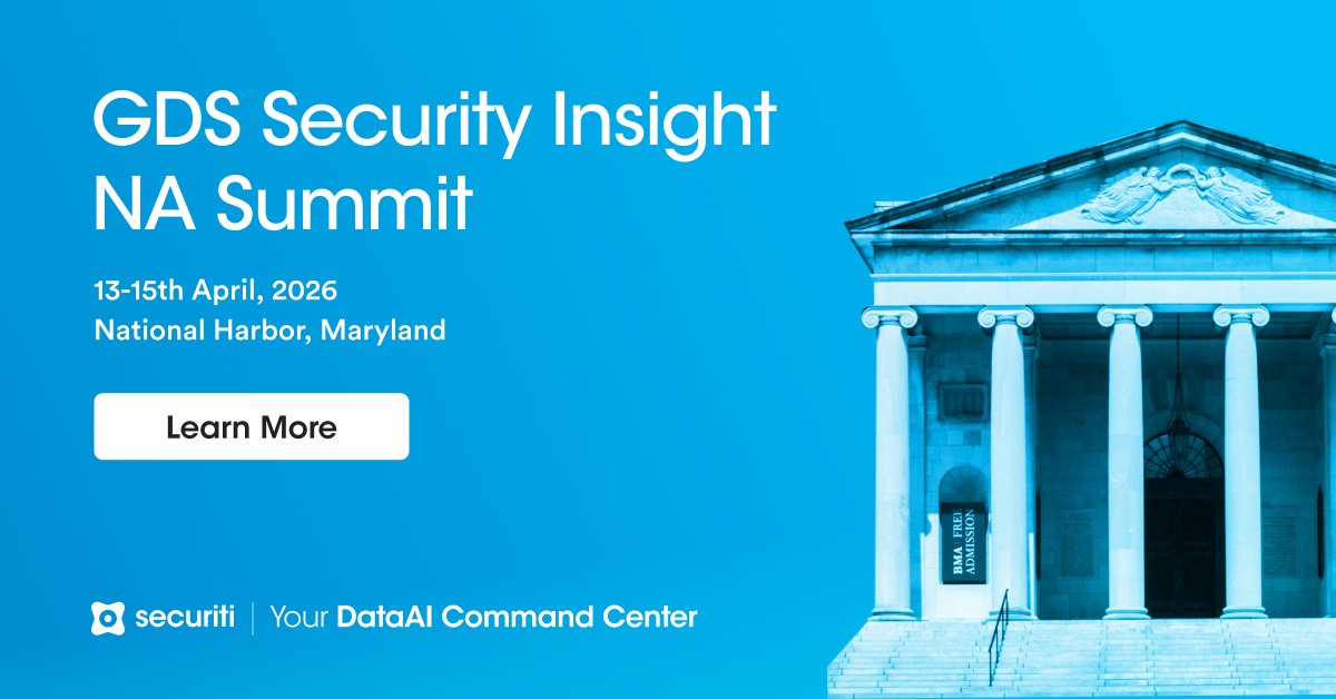 SecuritiAI's tweet image. Securiti is attending GDS Security Insight NA Summit next week in National Harbor, MD! 🚀

Stop by our booth to see how Data+AI intelligence powers secure, scalable AI.

📍 April 13–15

#DataSecurity #AIGovernance #EnterpriseAI #CyberSecurity
