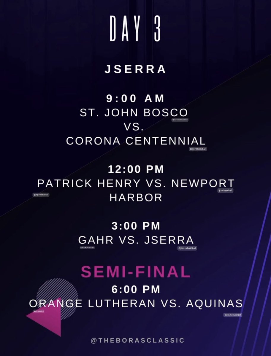 NKaravedas's tweet image. Excited for my guys @AquinasBasebal1 

Semi Finals tonight v @olubaseball 6pm at JSerra HS - Let's go fellas👊🏽🙏🏽⚾️
 #IE #WorkWins #FalconPride @SteveFryer @NYTILLID13 @CoachAgno @Prime_Yth_Bsbl