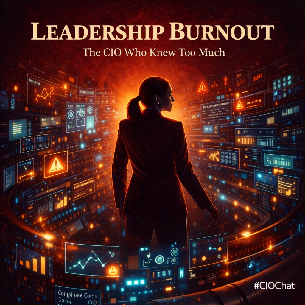dhinchcliffe's tweet photo. #CIOChat: Welcome to today’s chat. Topic: Leadership Burnout

Please follow along or join in if you can using the hashtag! https://t.co/sIezKOGhtp