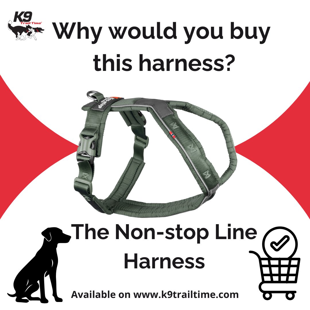 Why would you buy the Non-stop Line Harness for your dog?

It's a shorter style harness for all dog walking &amp; dog sports for dogs who don't pull too hard 🐾

It's easy to put on, with 2 side clips &amp; comes in a wide range of sizes for all breeds of dog 🐕

#non-stoplineharness