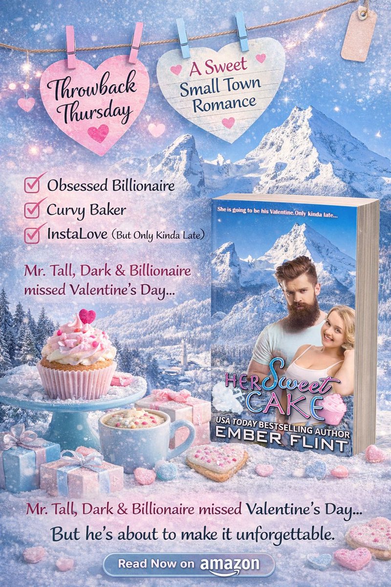 _EmberFlint's tweet image. #ThrowbackThursday

He walked in for cake… 🍰
and left completely obsessed.

💘 Curvy baker
💘 Billionaire with zero chill
💘 Valentine’s Day… just a little late

He missed the holiday.
He’s not missing her. 😏

🔥 Her Sweet Cake
amazon.com/dp/B0DWY122Q9

#InstaLove #AlphaHero