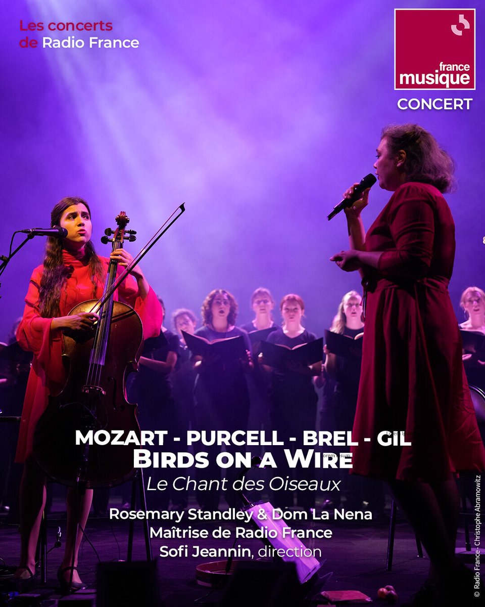 francemusique's tweet photo. Alors que la @MaitriseRF de Radio France fête ses 80 ans, découvrez-la en concert avec @sjeannin et le duo Birds on a Wire, de Purcell à Brel.
➡️ https://t.co/V70quSuuXU https://t.co/YFR7a9pYAS