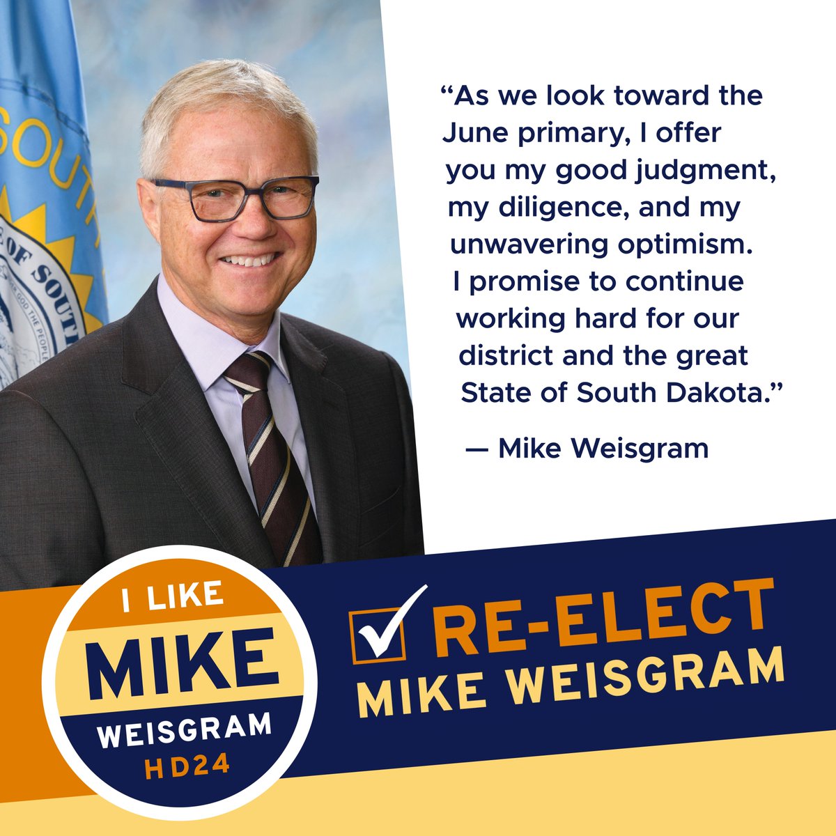 Thank you for your continued support, prayers, and trust. Let’s keep moving forward together!  MikeWeisgram.com #District24 #ReElect #Primary2026 #ILikeMike