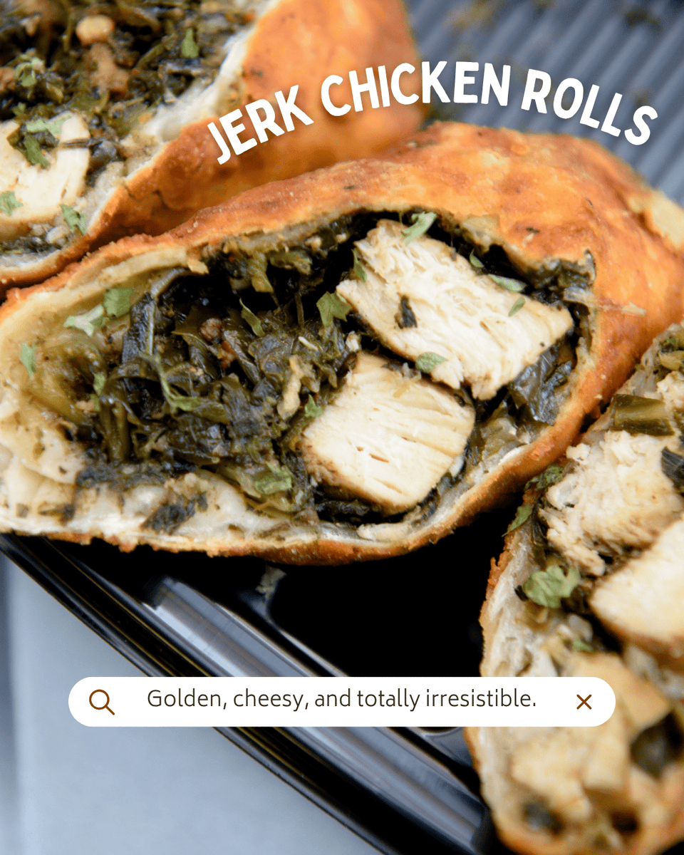 Shugarshacksoul's tweet photo. Rollin' with flavor, Shack style. 🌶️✨

Come grab these Jerk Chicken Rolls this weekend at the Baltimore Street Festival.

#ShugarShackSoulFood #PhillyEats #ShackSides https://t.co/8MRS3M1wa3 https://t.co/V9hGkT4pZW