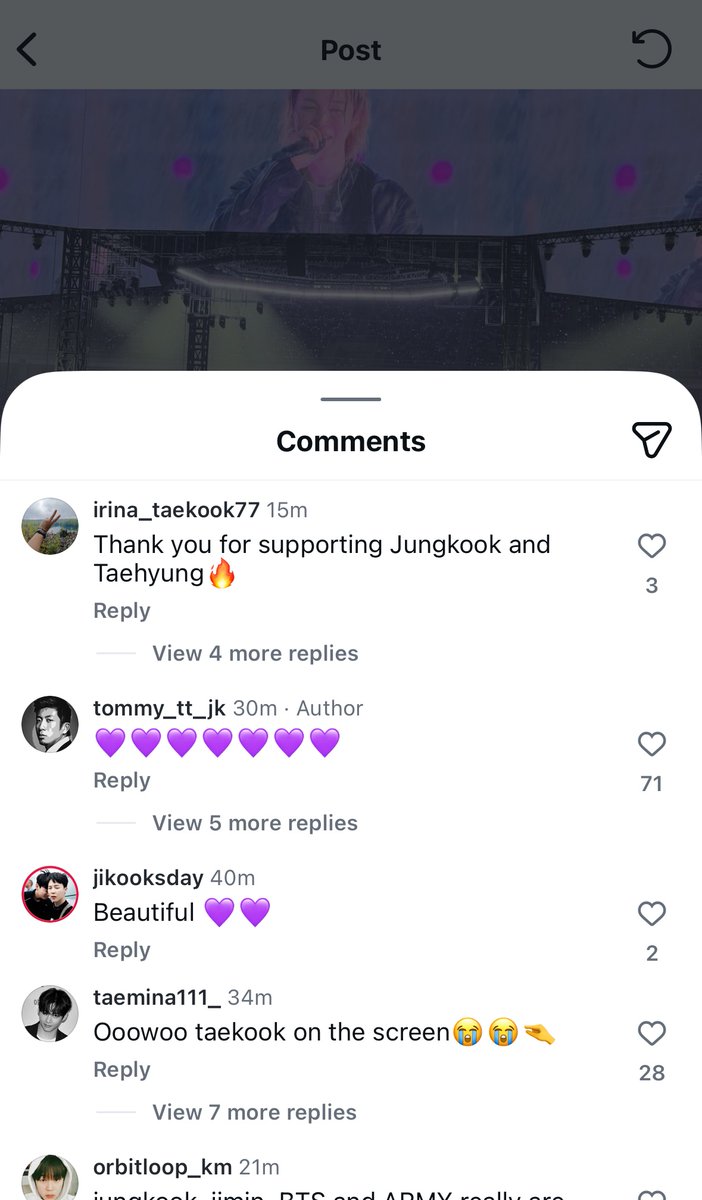 minkuker's tweet photo. taekookers are currently under tommy’s (jungkook’s boxing coach) instagram comments harassing him because he posted and specifically mentioned jikook 😐 https://t.co/Nvje8Je82T