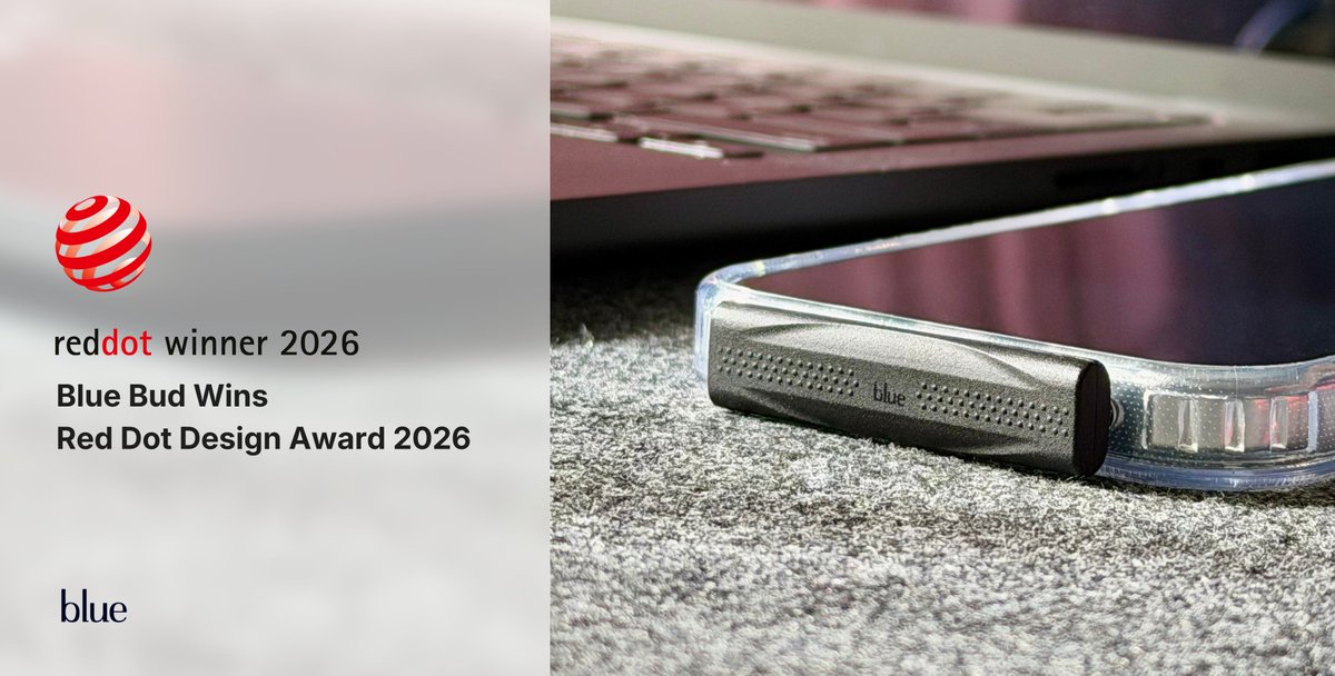 heyBlueX's tweet photo. @heyBlueX won the @reddot Design Award 2026.

It's an honor. But the people who deserve recognition are the team.

Hundreds of prototypes to get here. Congrats to the team. https://t.co/W8elkbUxbR