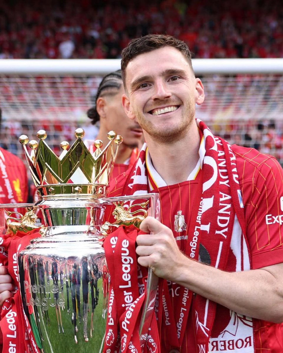 Loyal823's tweet photo. 🚨 𝐎𝐅𝐅𝐈𝐂𝐈𝐀𝐋: Andy Robertson to leave Liverpool at the end of this season.

- UEFA Champions League (1)
- UEFA Super Cup (1)
- FIFA Club World Cup (1)
- Premier League (2)
- Carabao Cup (2)
- FA Cup (1)
- Community Shield (1)

PROPER LEGEND 🔴🔴 https://t.co/jkCGdzfK1o