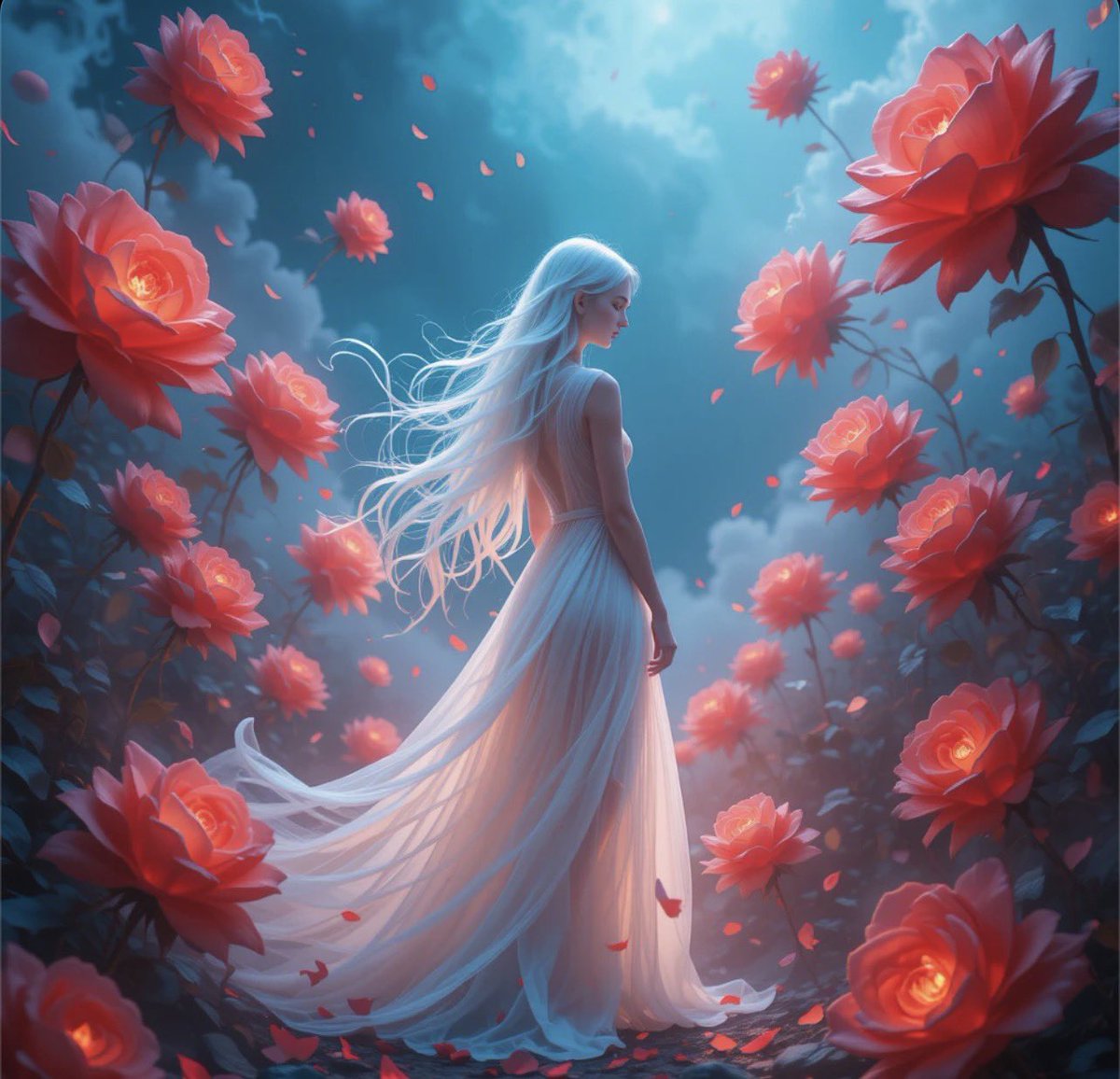 LoriMills535481's tweet image. #AllThingsSpring April Challenge 
#aiartcommunity
Day 9 Windborne Petals

All are Welcome To Join