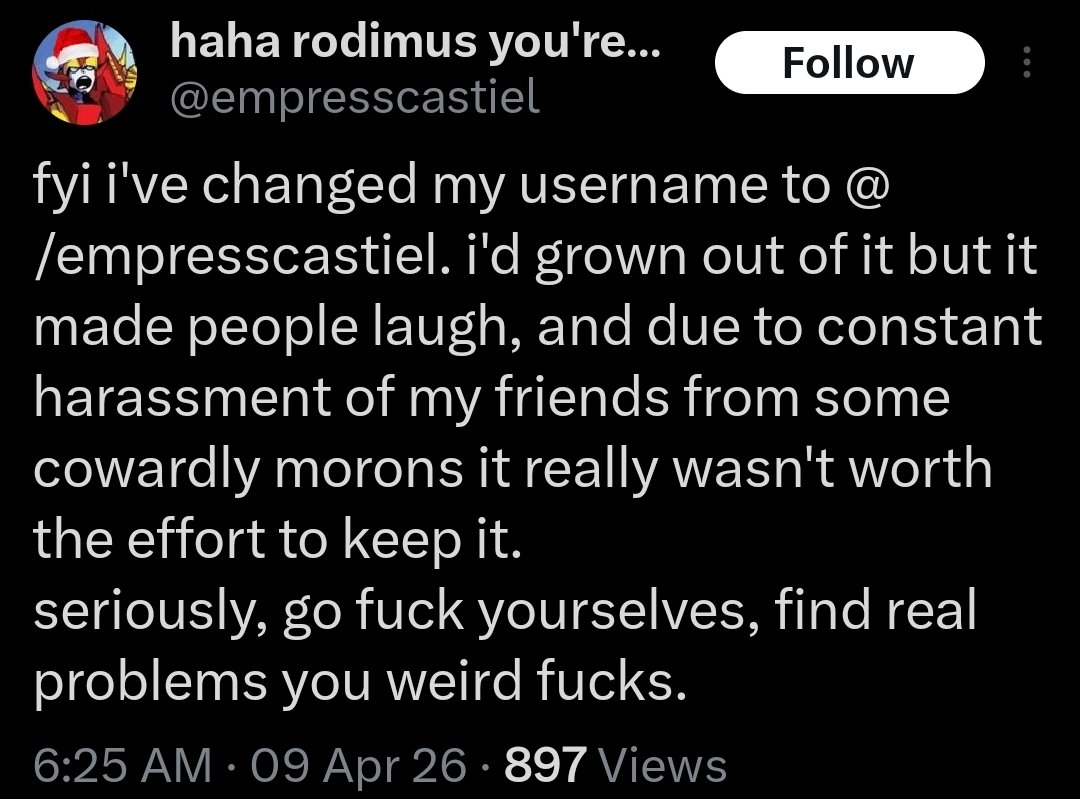 dont get sentimental on me, op tweet media