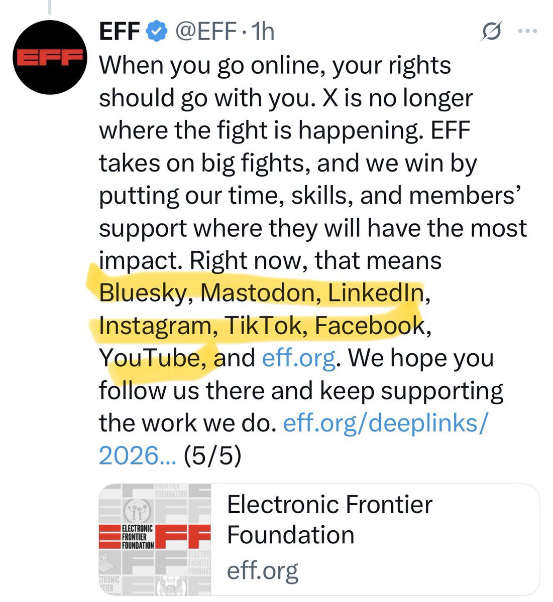 The Lunduke Journal tweet media