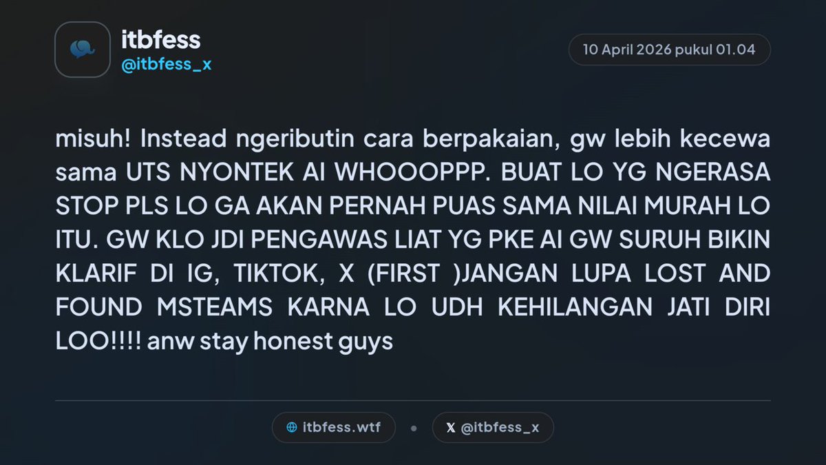ITBFess - kirim menfess di itbfess.wtf tweet media