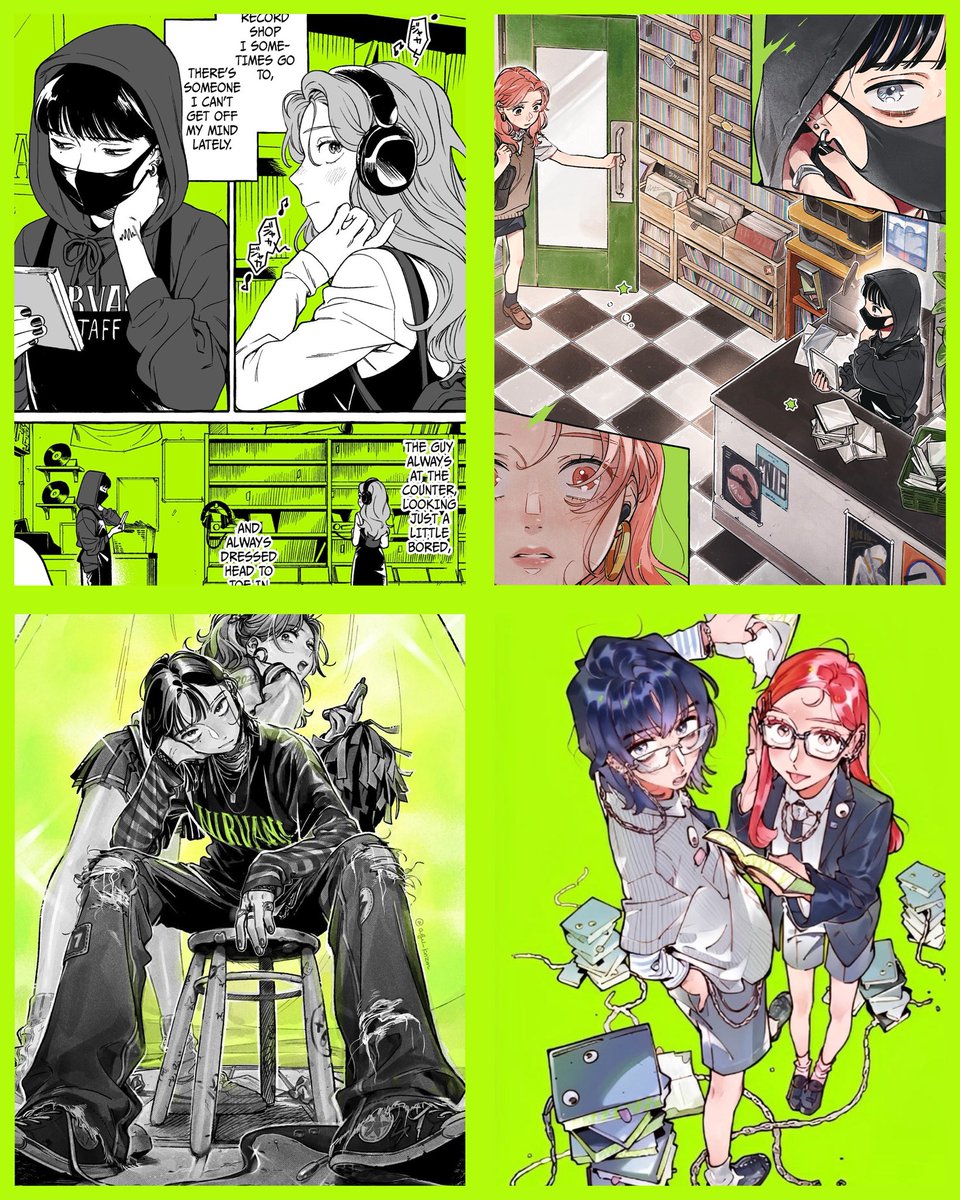 happy 4 years green yuri/kinioto… seeing how far the series has come.. with it getting licensed physical copies worldwide.. a cd drama.. an anime adaption.. seeing a series with a canon butchfemme lesbian couple get so much love and attention, makes me so proud and happy