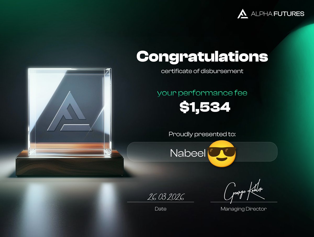 nbeeel89's tweet photo. Patience &amp; consistency pays, Thanks 🙏🏼@Alpha_Futures_ https://t.co/eJfnJKRx3y