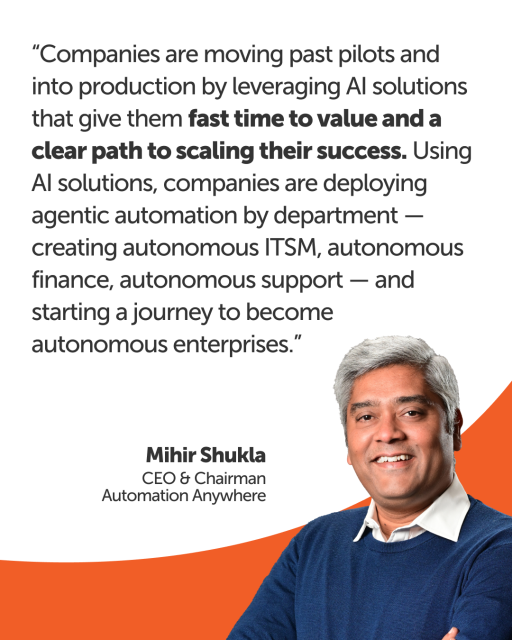 VictorCamacho_R's tweet photo. In Q4, 61% of Automation Anywhere’s software bookings were driven by AI-powered solutions, as enterprises deployed agentic automation across core business functions. This is AI solving real problems, not just experimenting. https://t.co/UWyiEbHzNV https://t.co/G5qk2U4INF