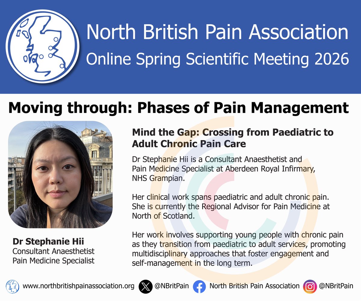NBritPain's tweet photo. Really looking forward to hearing from Stephanie Hii during our online event on  Friday 8th May. 

For tickets go to: https://t.co/pkie5VMSHf (booking fee optional)
@PainConcern @PainAssocScot https://t.co/06qyzKvXWT