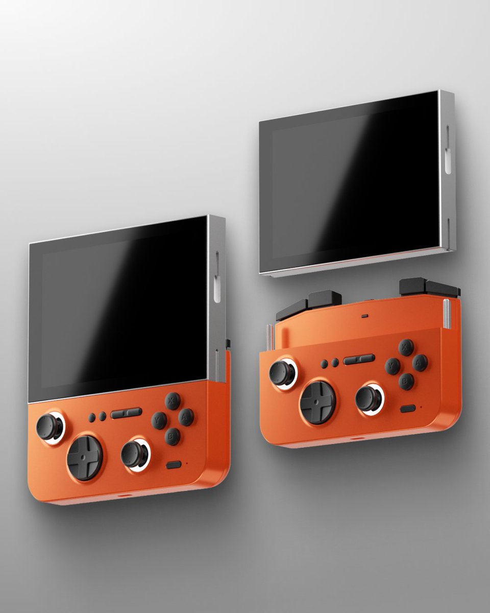 DigitalTrends's tweet image. GAMEMT’s E5 ModX rethinks handheld gaming with a modular design. Its display can detach so you can then magnetically attach your smartphone and use the handheld console as a bluetooth controller.

#gaming #handheldconsole #technology #technews